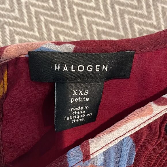 Halogen Burgundy Liza Floral Dress - Picture 6 of 7